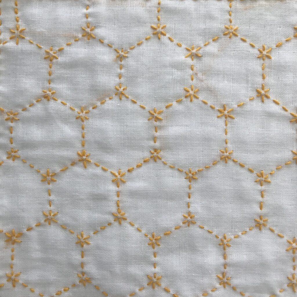 複写から刺した角亀甲刺しの写真