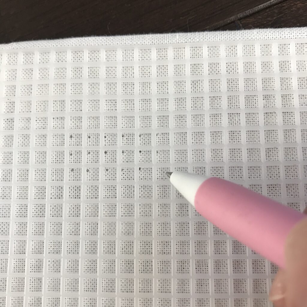 あみつけネットでドットを書いている写真