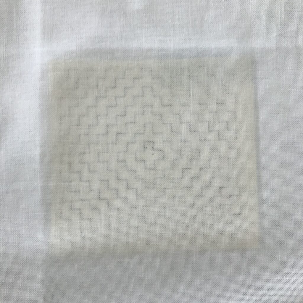 さらしに複写している写真