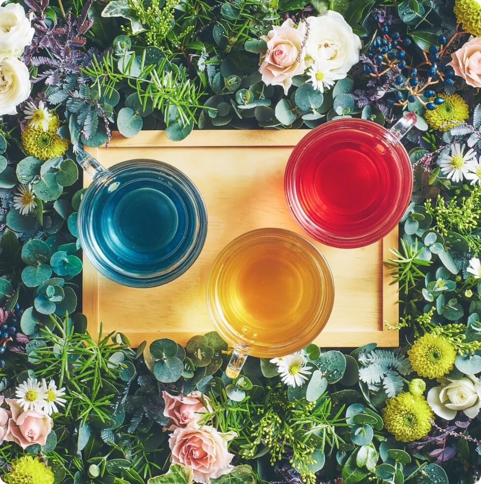 カラーズティーの実際の写真。