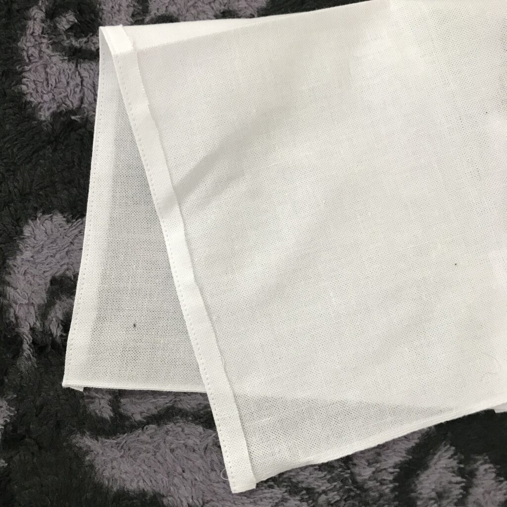 小さいふきんの仕立て方画像