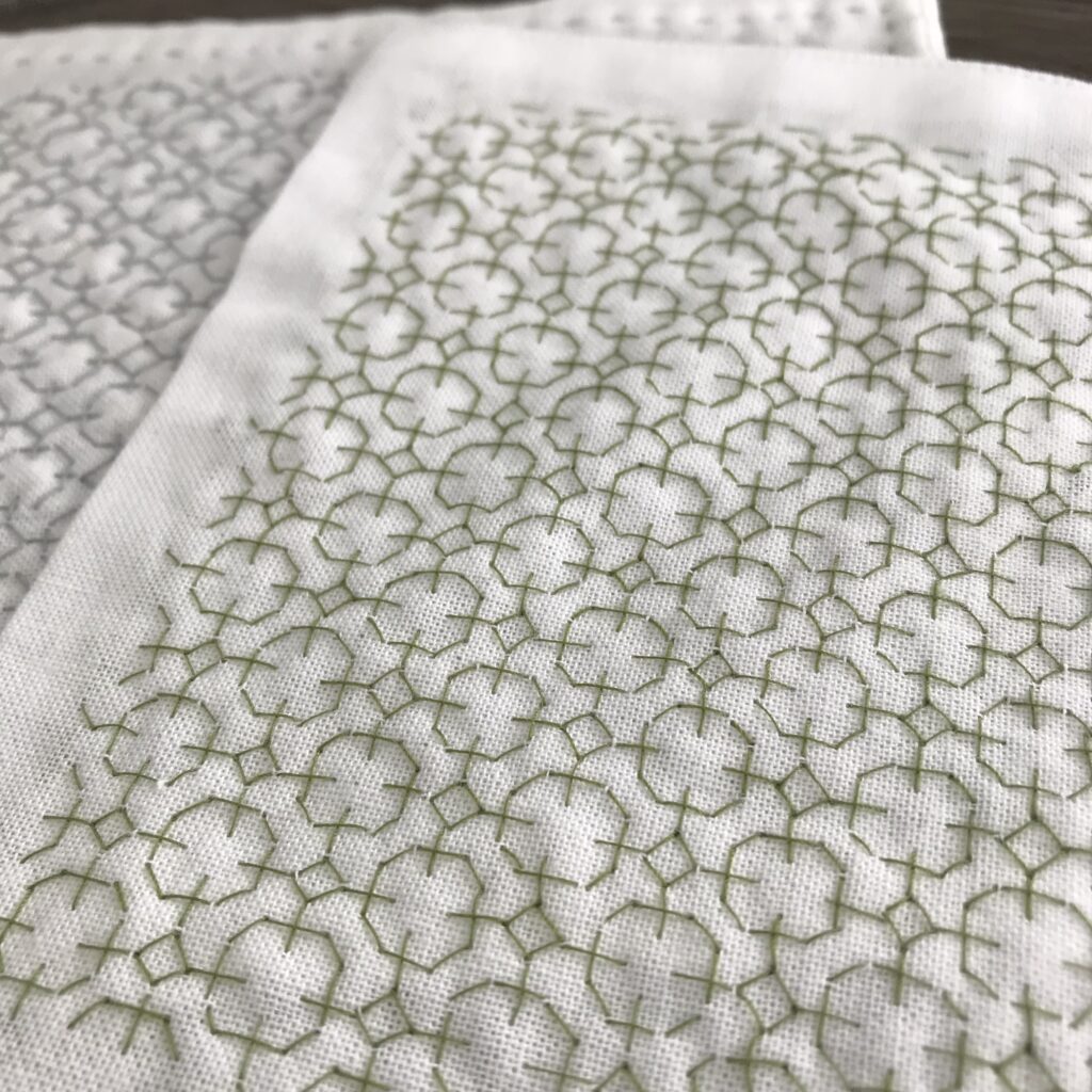 十字花刺しの裏側画像