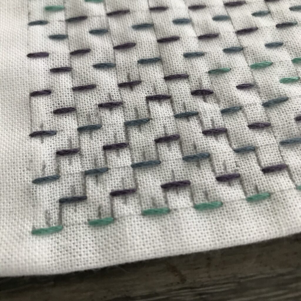 変わり段つなぎの刺し方画像