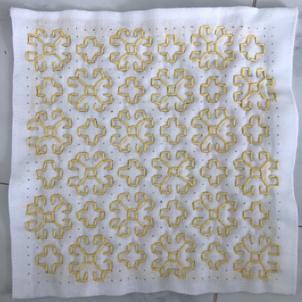 マーガレットの刺し方画像