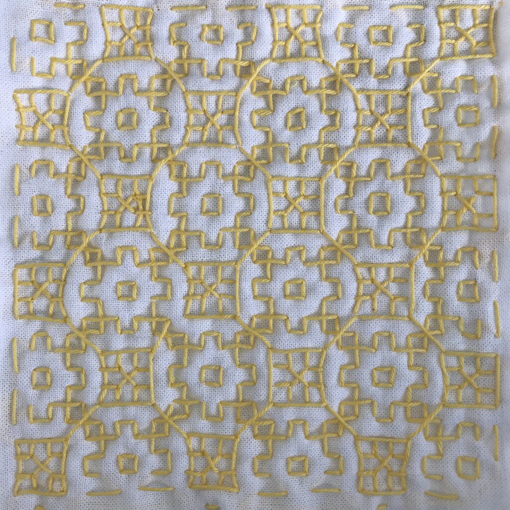 マーガレットの刺し方画像