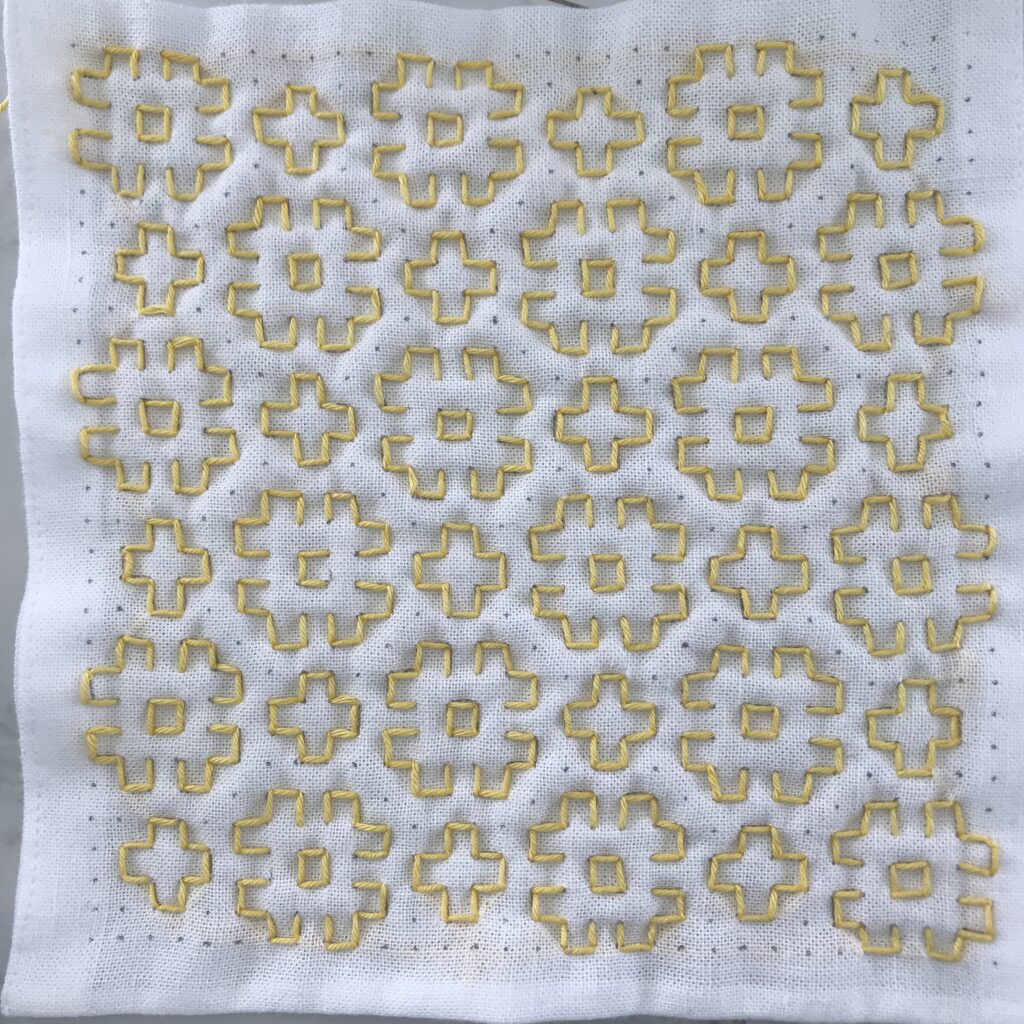 マーガレットの刺し方画像