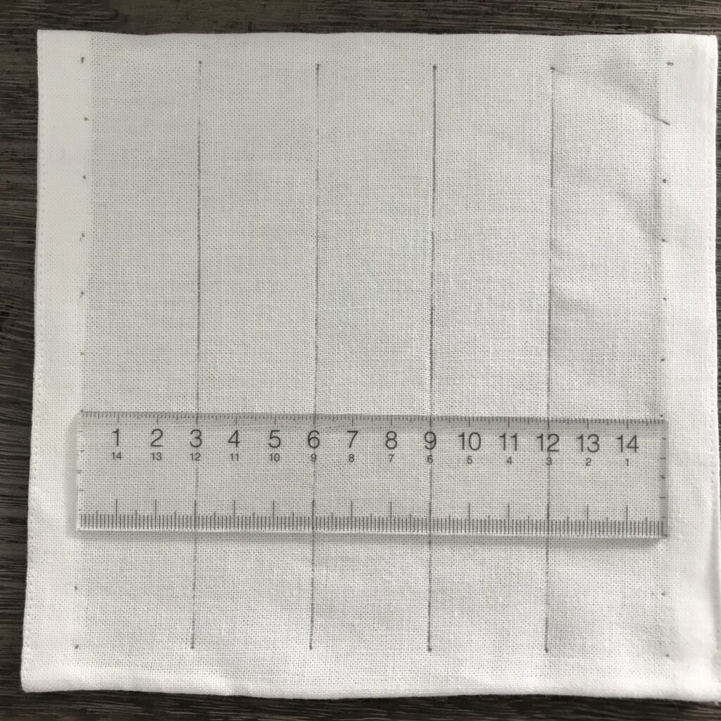 麻の葉の下書きの説明写真