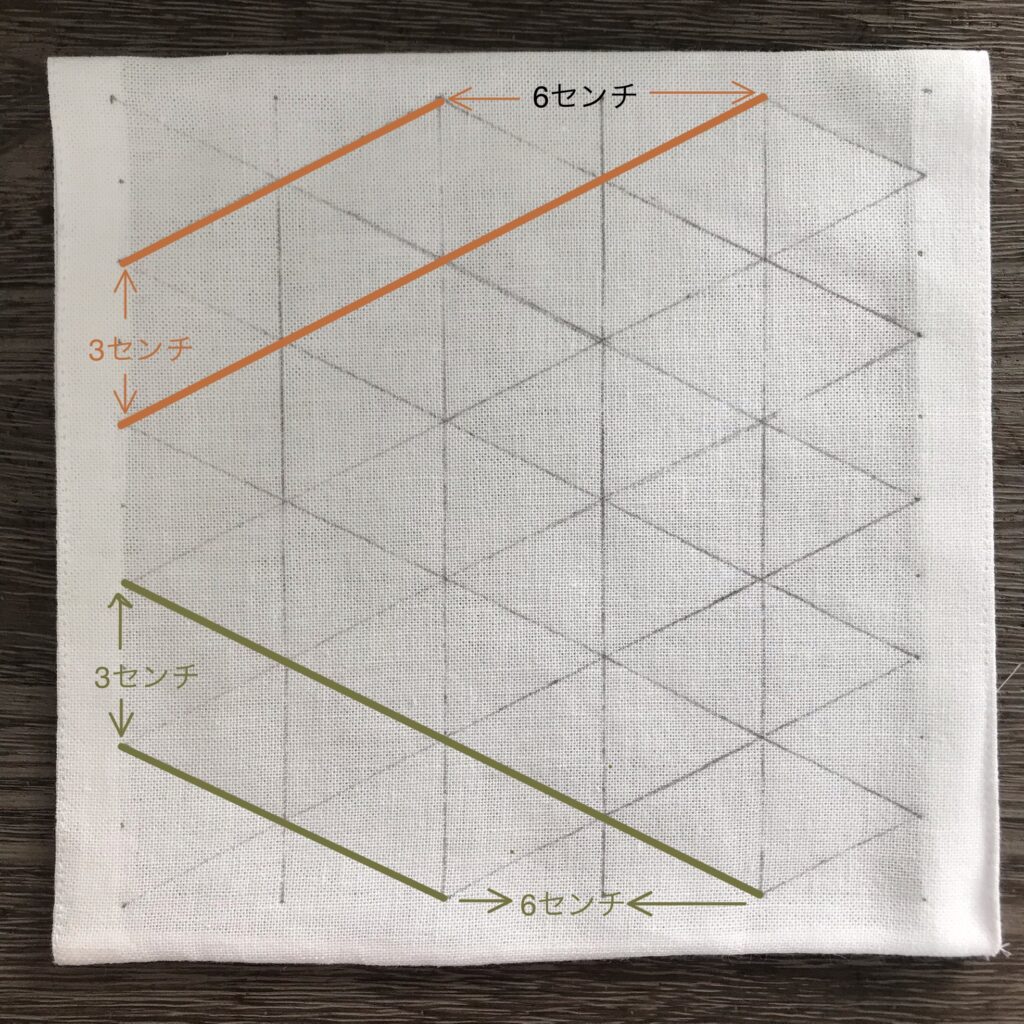 方眼の書き方の説明写真