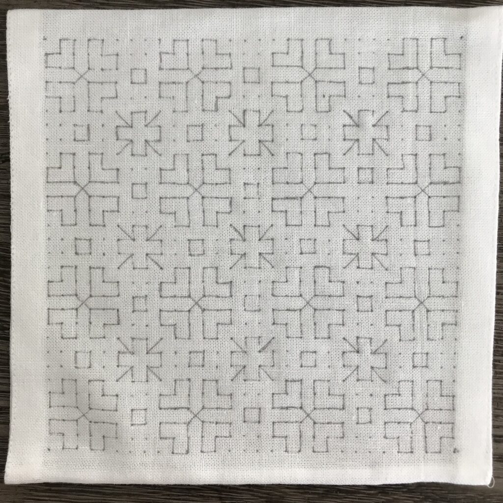 四葉のクローバーの下書きした写真