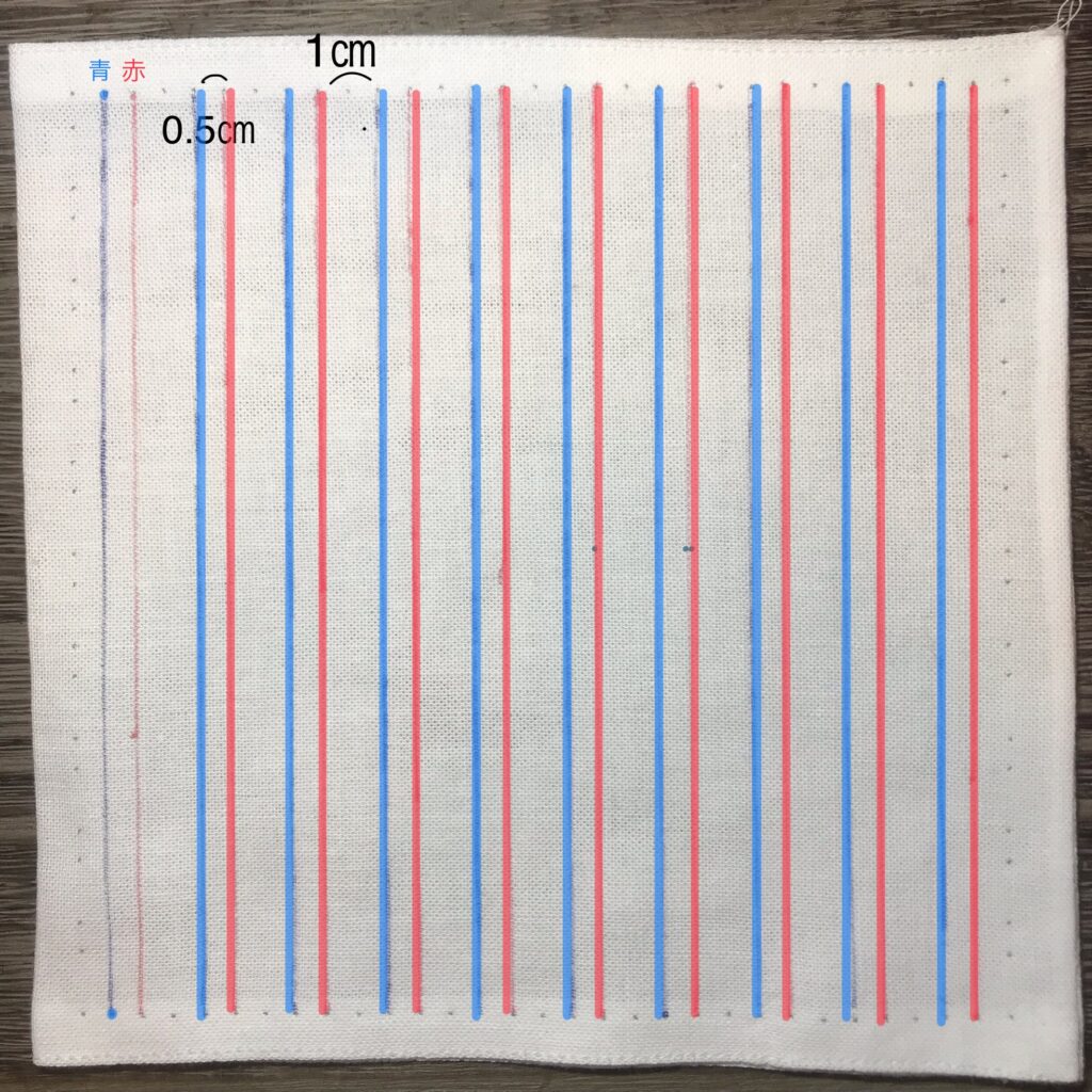 たて線の書き方の説明画像