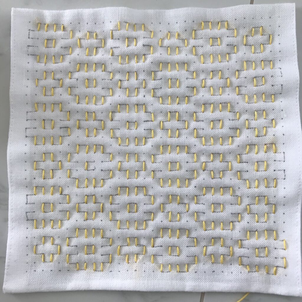 マーガレットの刺し方画像