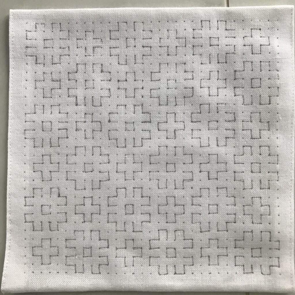 マーガレット図案の下書き画像