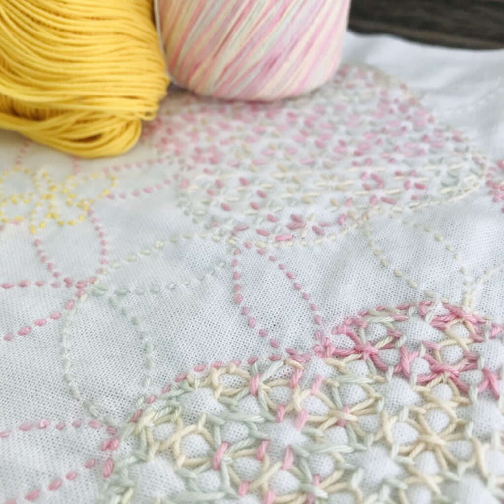 使った刺し子糸の写真