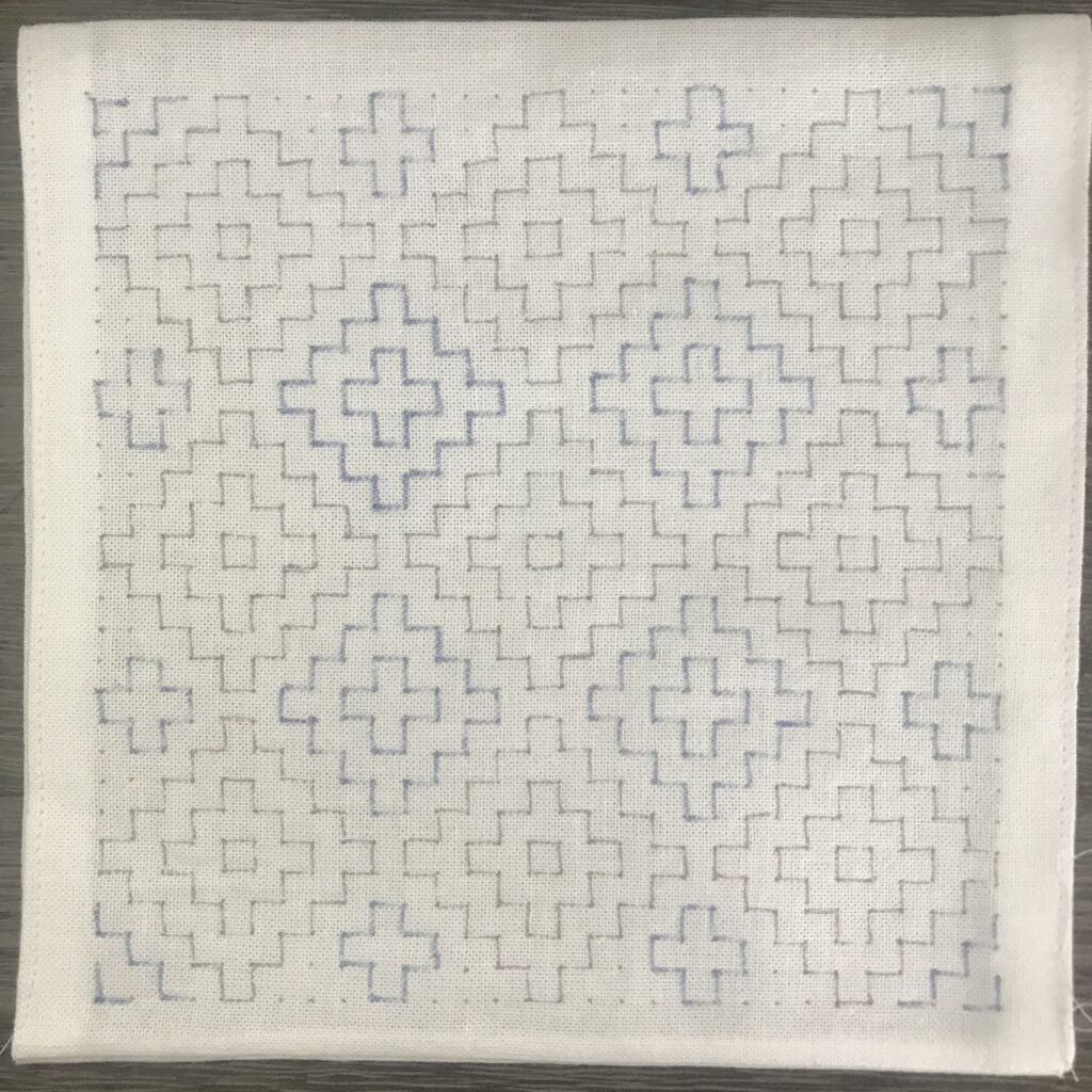 柿の花を下書きした写真