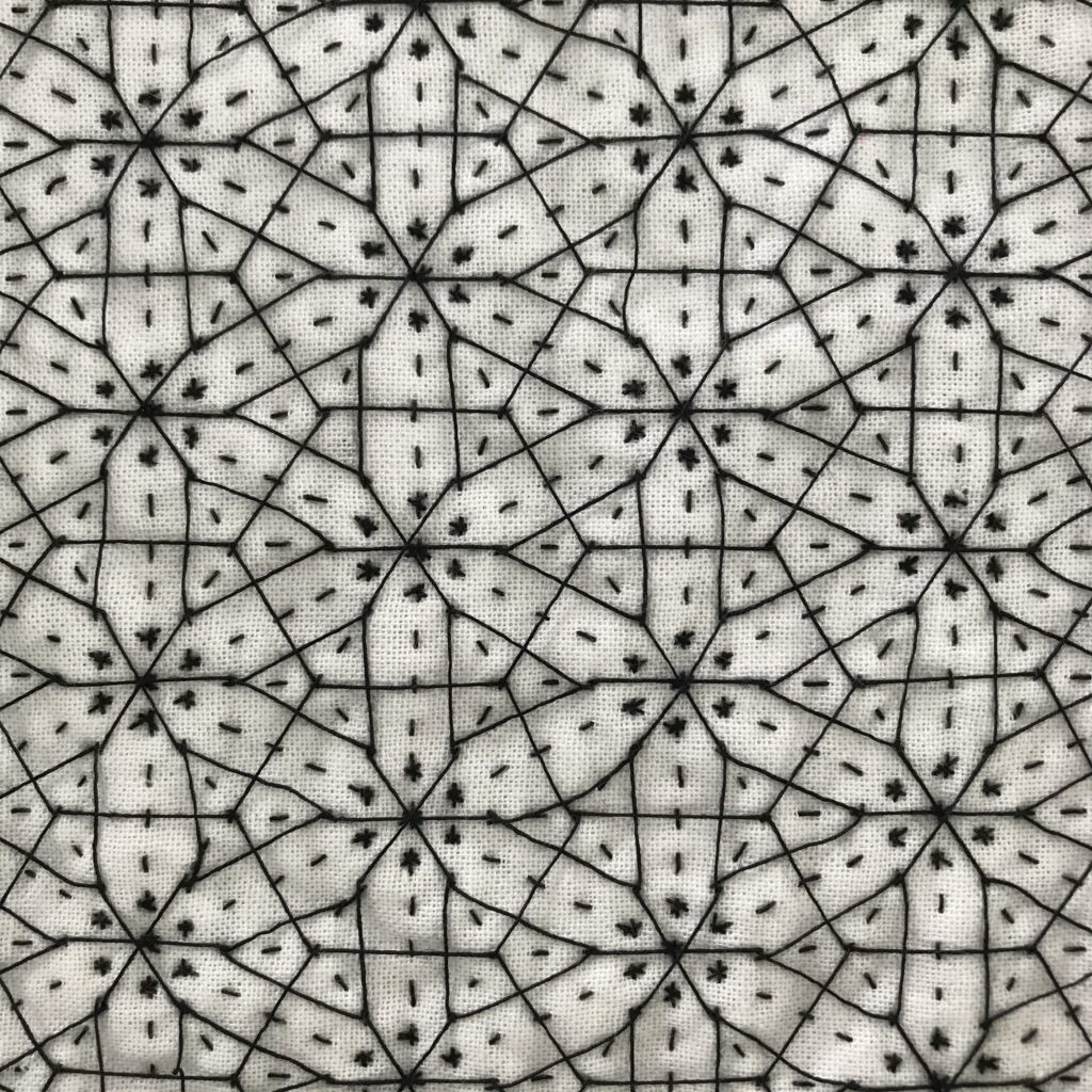 六角花紋の裏側の写真