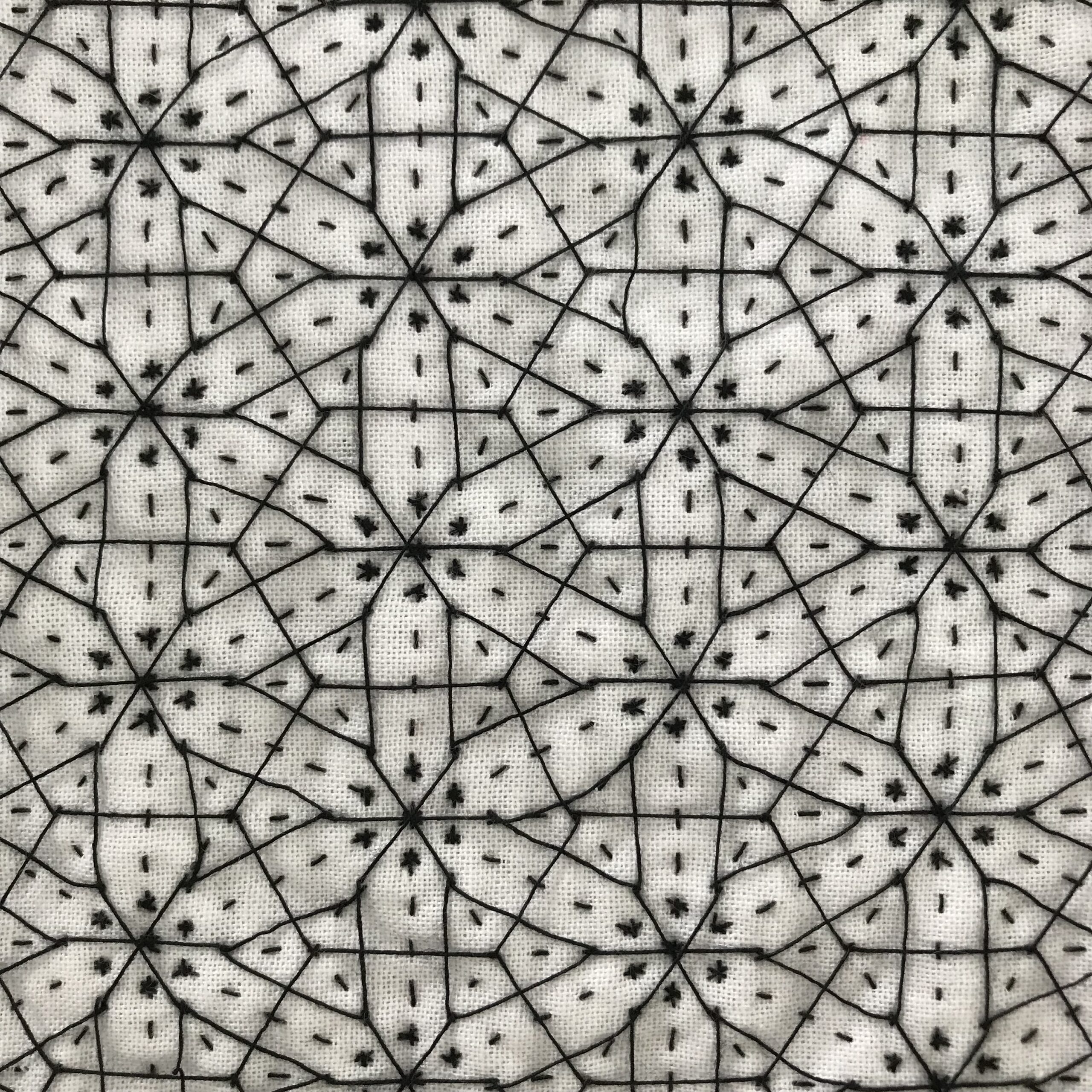 六角花紋の裏側の写真