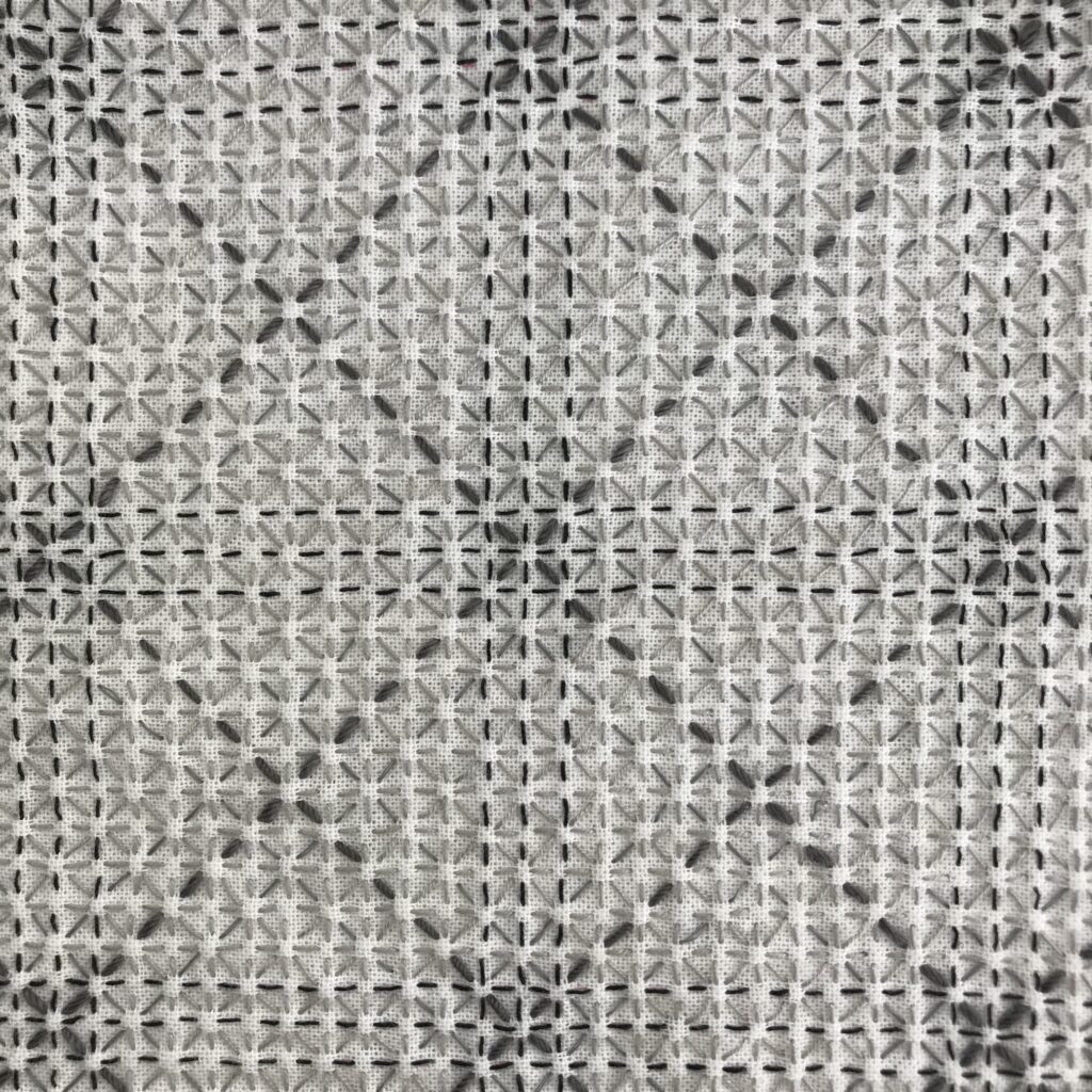 私が刺した変わり花刺しの写真