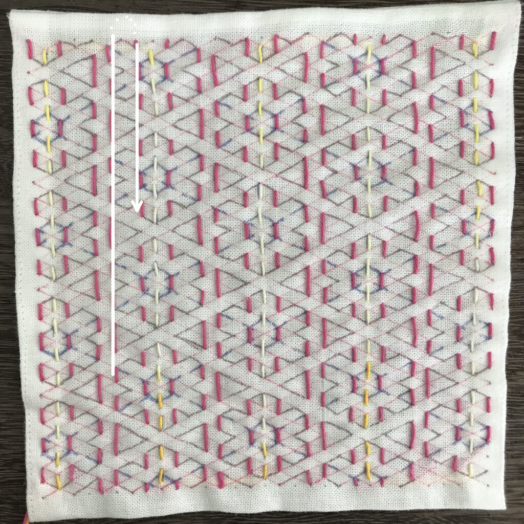 たてを刺した写真