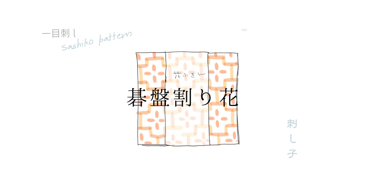 碁盤割り花のアイキャッチ