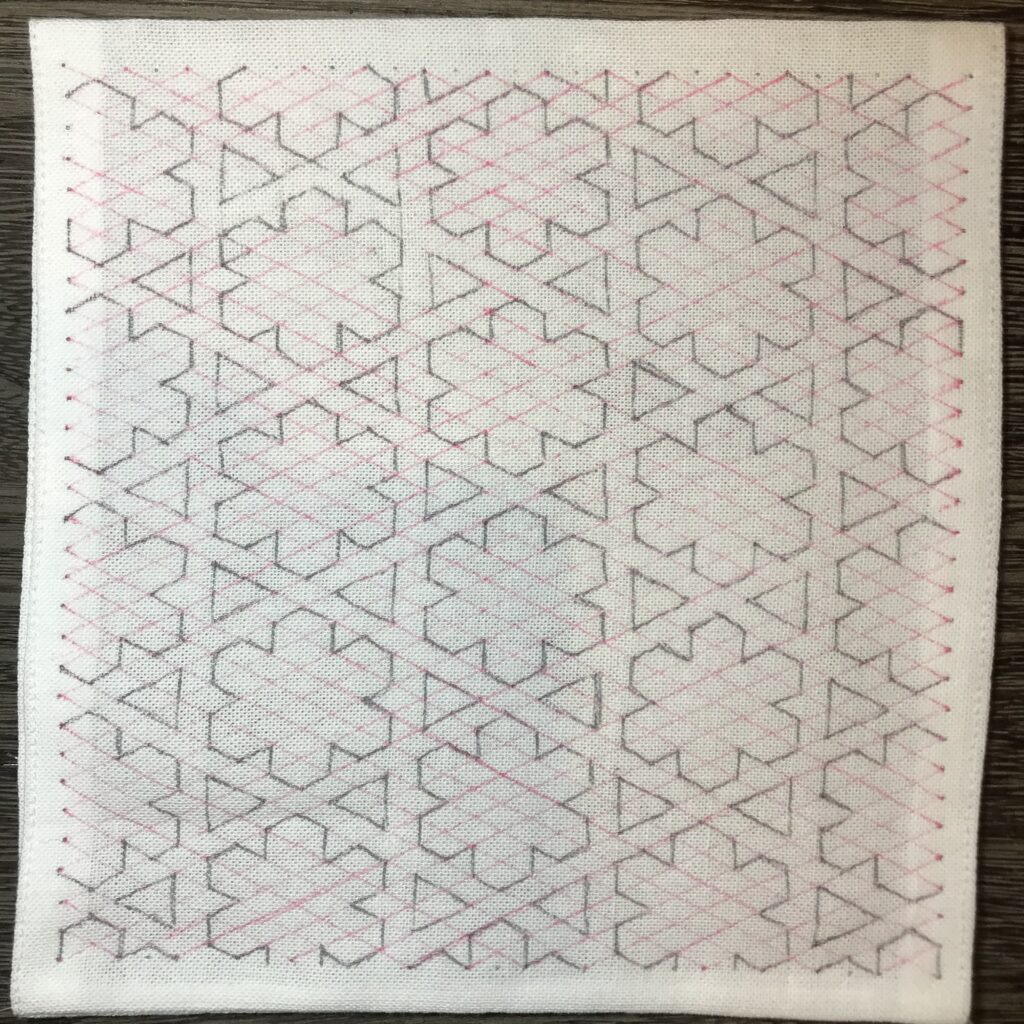 輪郭を下書きした写真