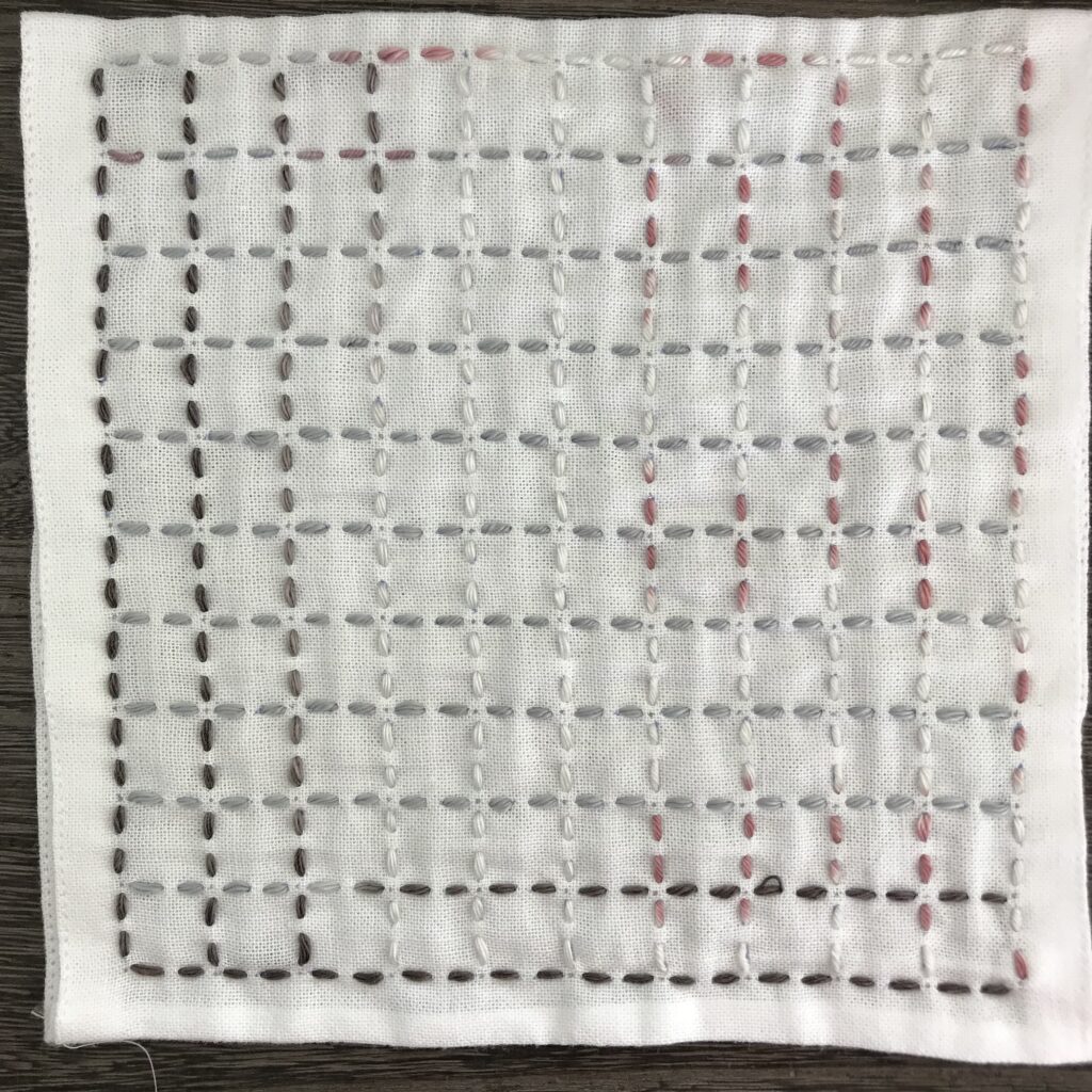 縦と横を刺した写真