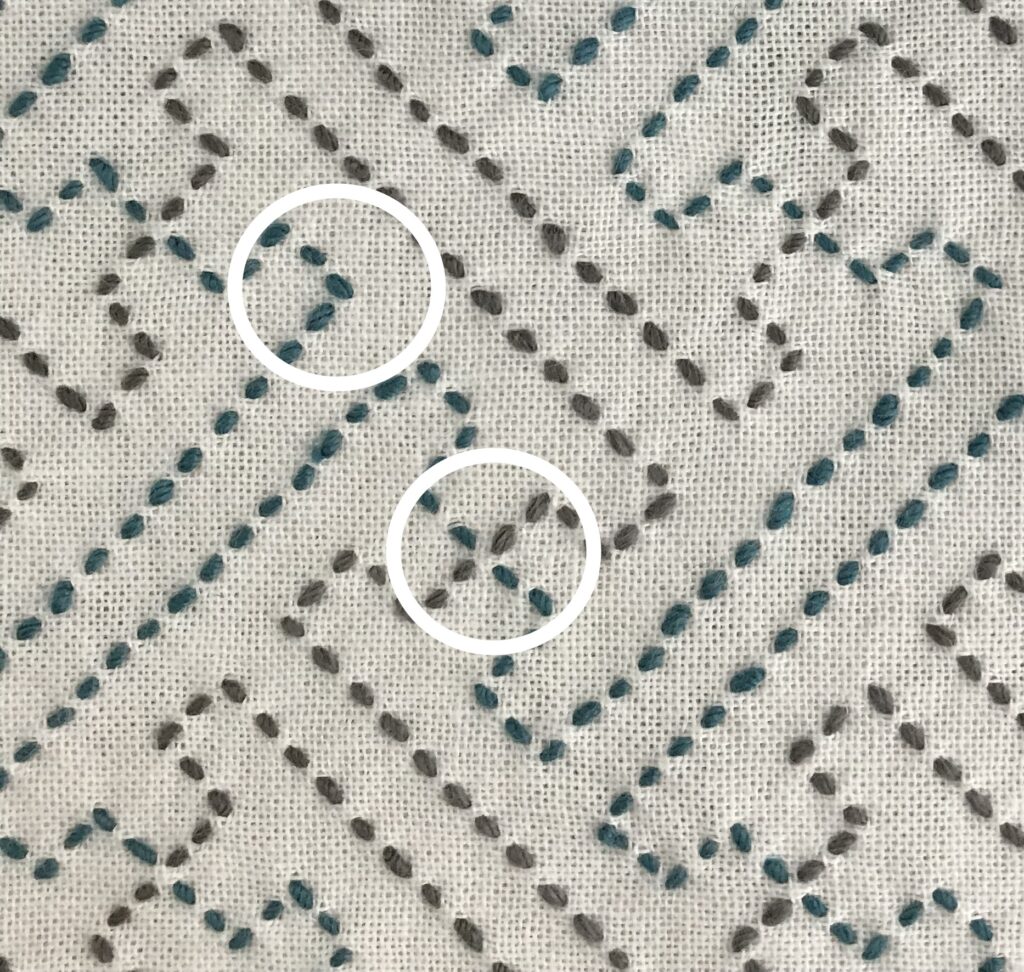 綺麗に刺すポイントを説明した写真