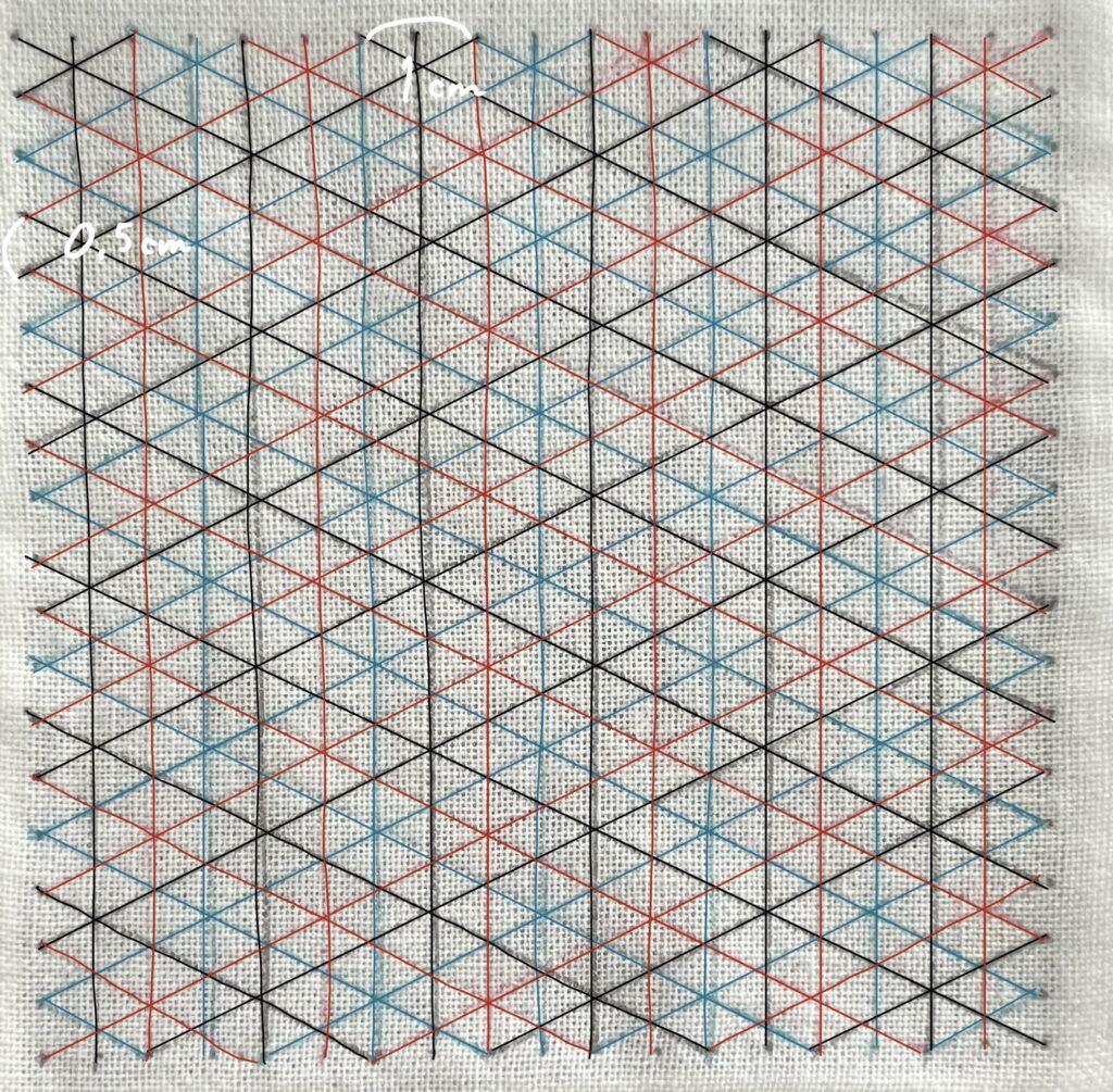 刺し子小花刺しの書き方画像