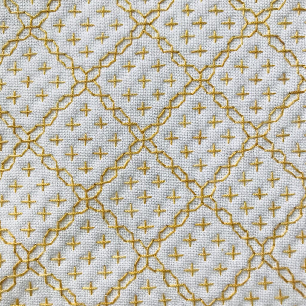 わたしが刺したビスケット模様の画像