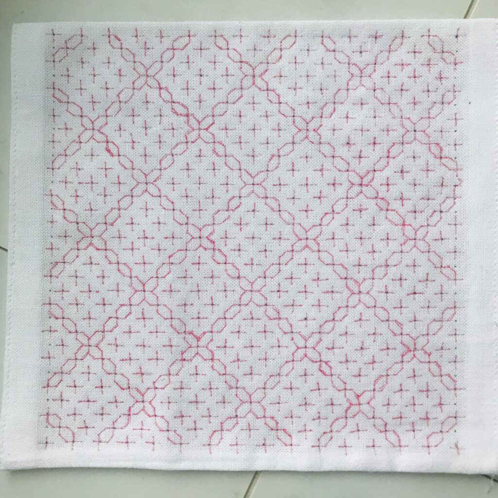 ビスケット模様の下書き画像