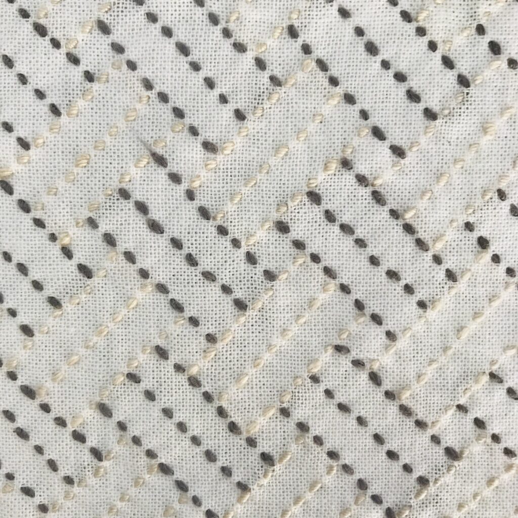 わたしが刺した網代の写真