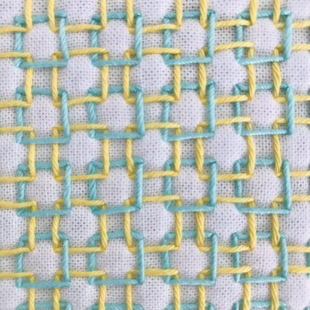 一目桝刺しの図案画像