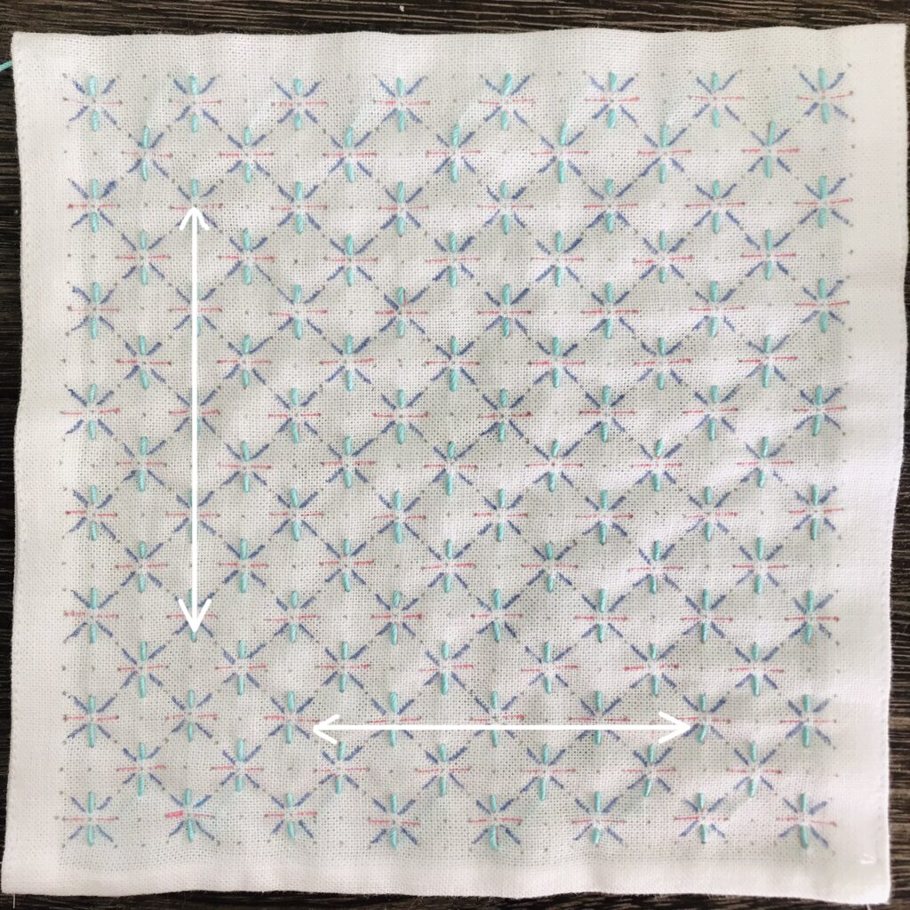 縦と横を刺す説明画像