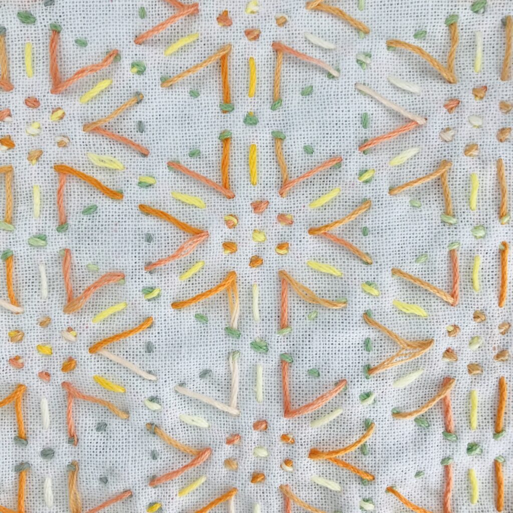 籠目アレンジのうら側の画像