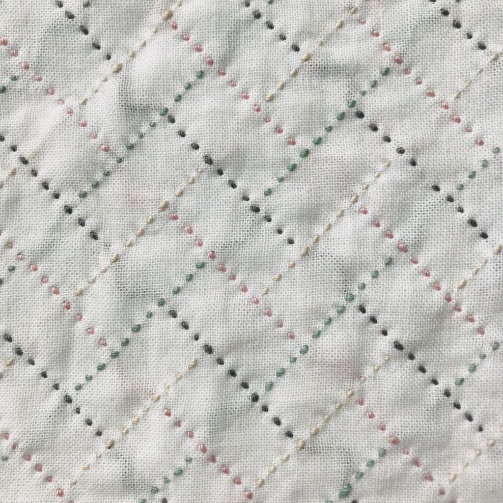 桧垣の刺し子図案の裏側の画像