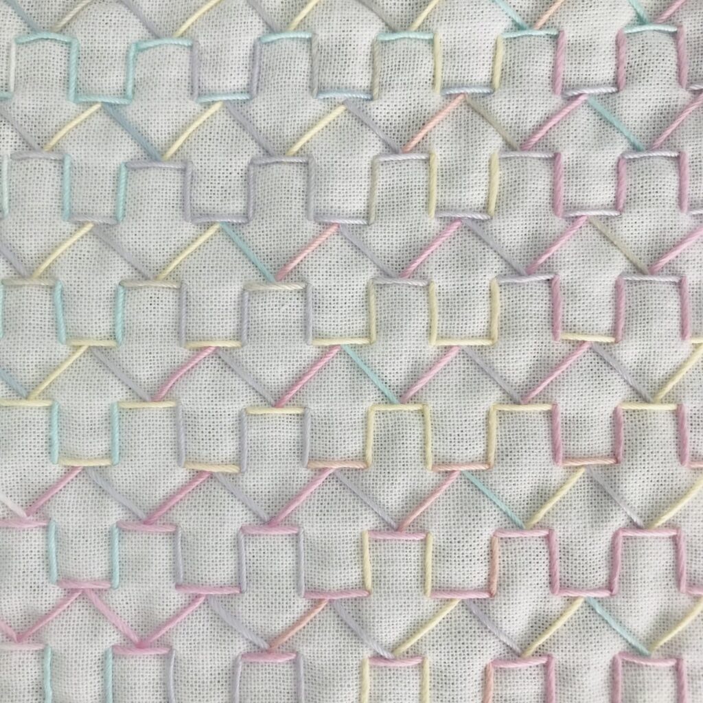 矢印模様の刺し子図案の画像