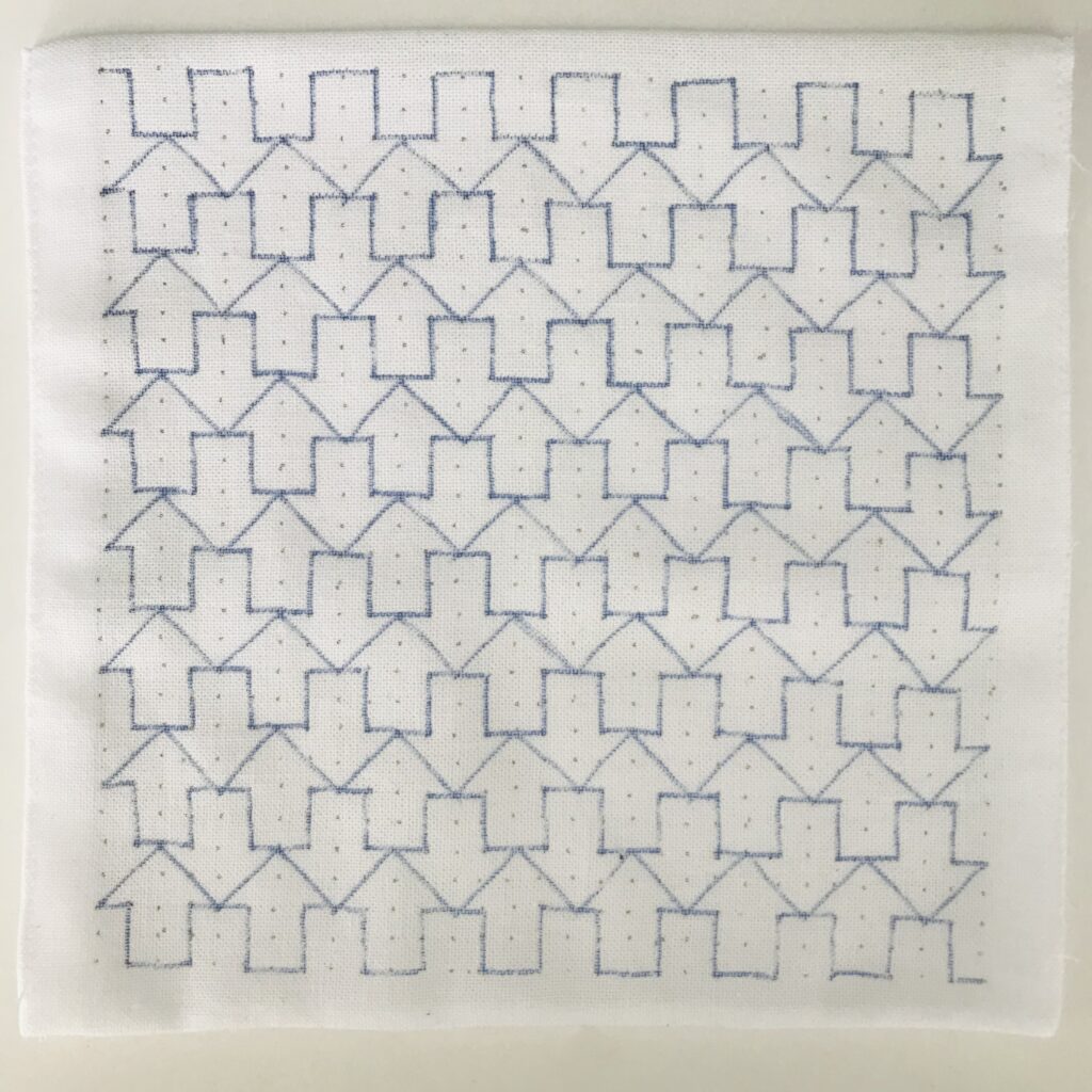 矢印模様の下書き画像