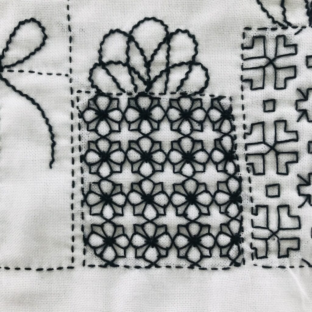 よつばとクロスの刺し子図案画像