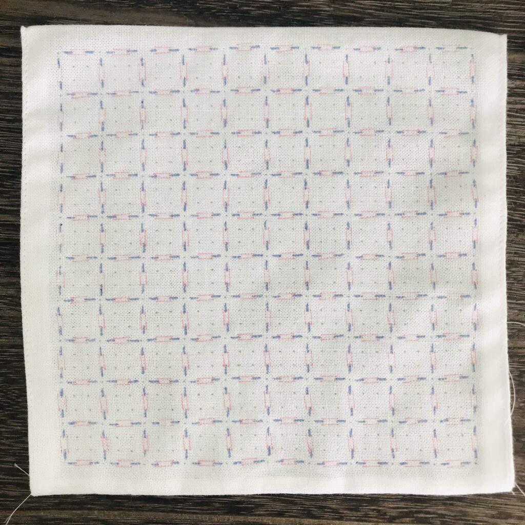 方眼刺しの下書き図案