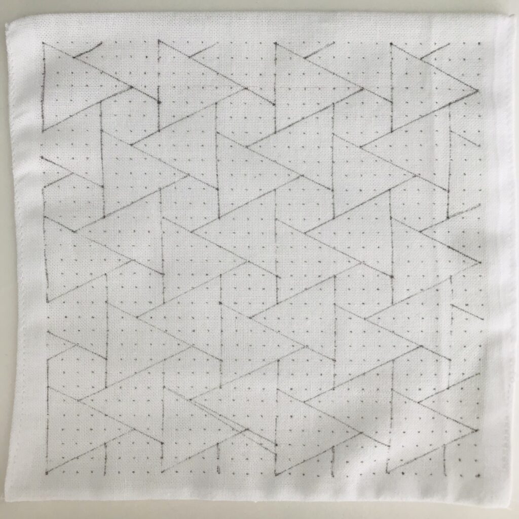 結び亀甲の下書き画像