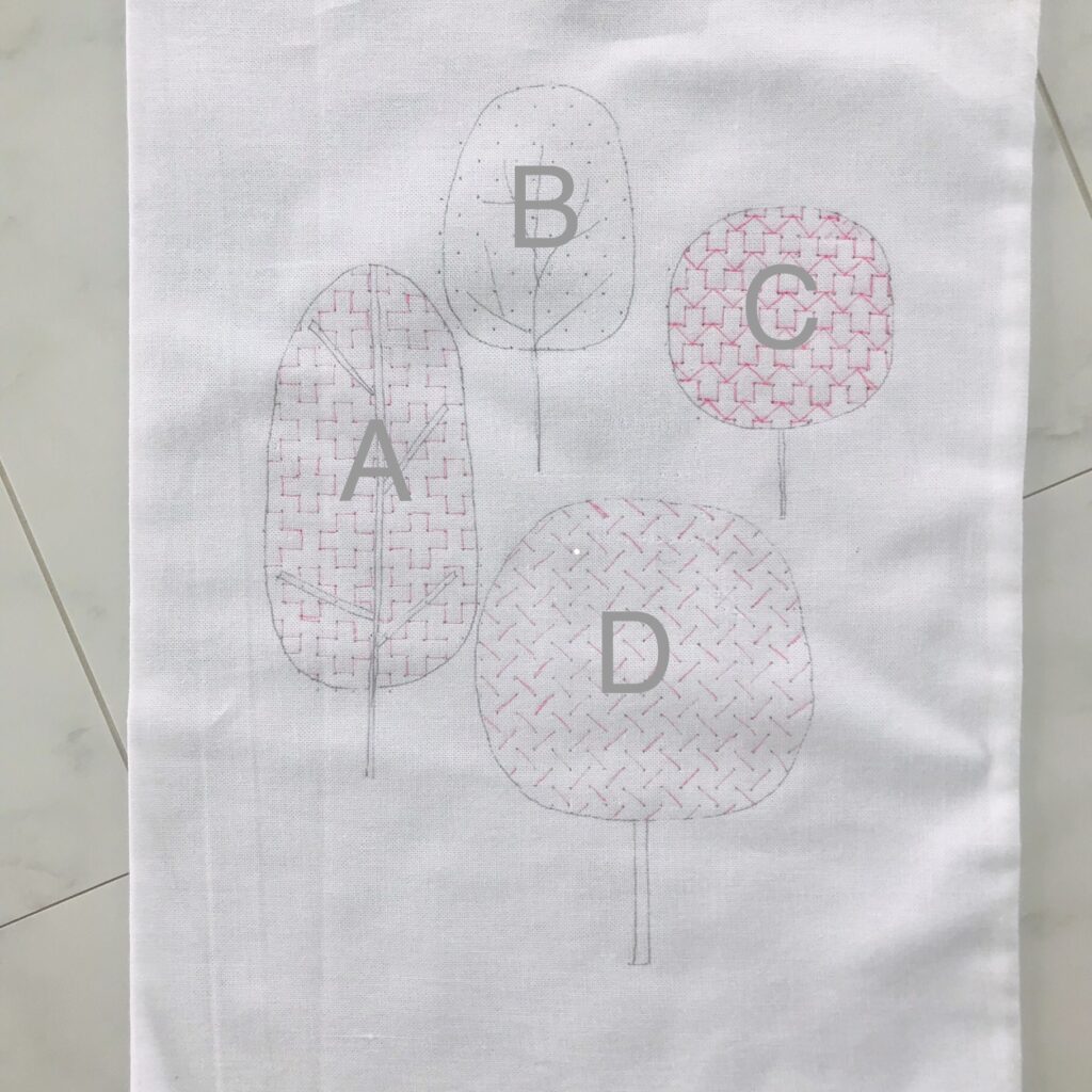 寄せ模様の下書き画像