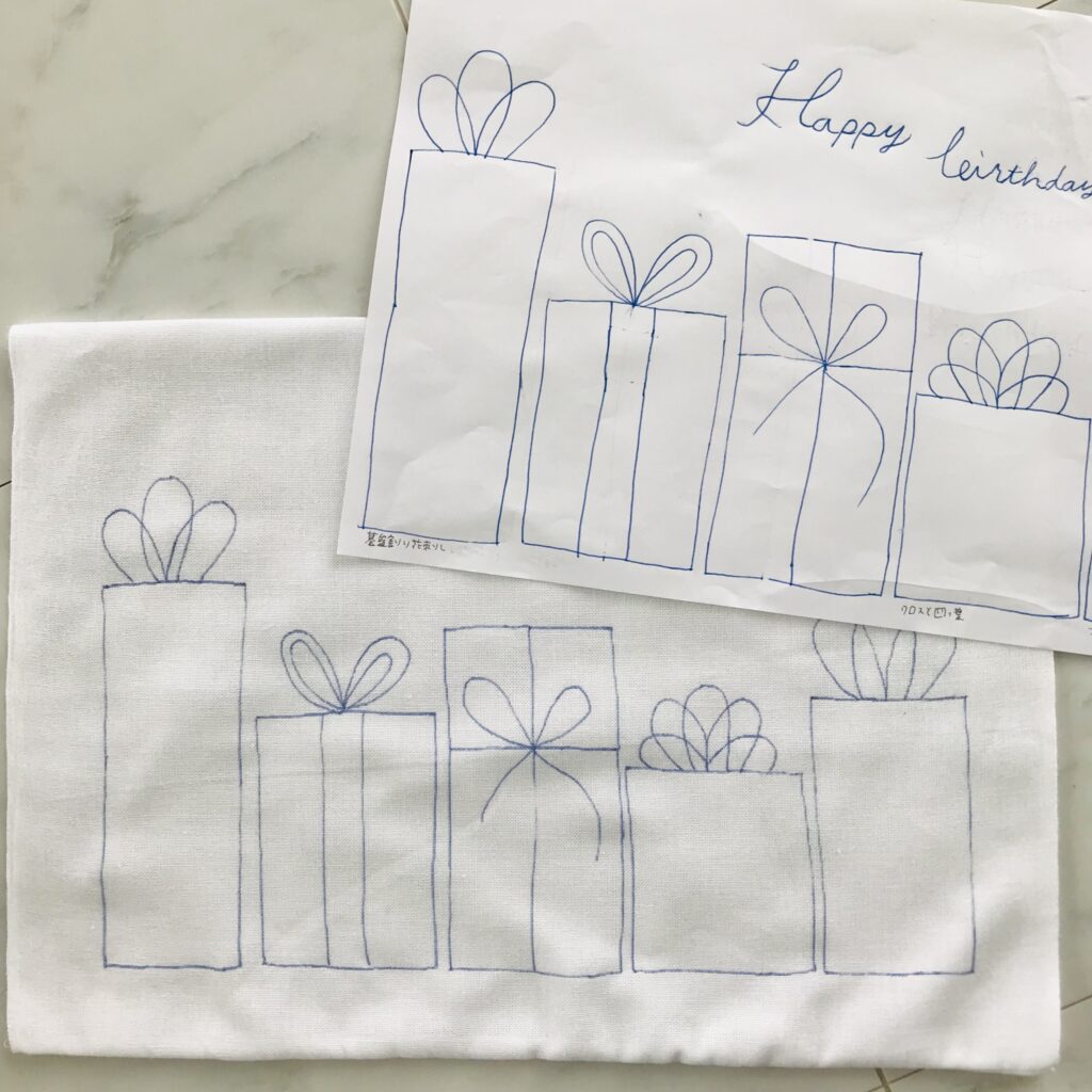 ハッピーギフトの寄せ模様レイアウト画像