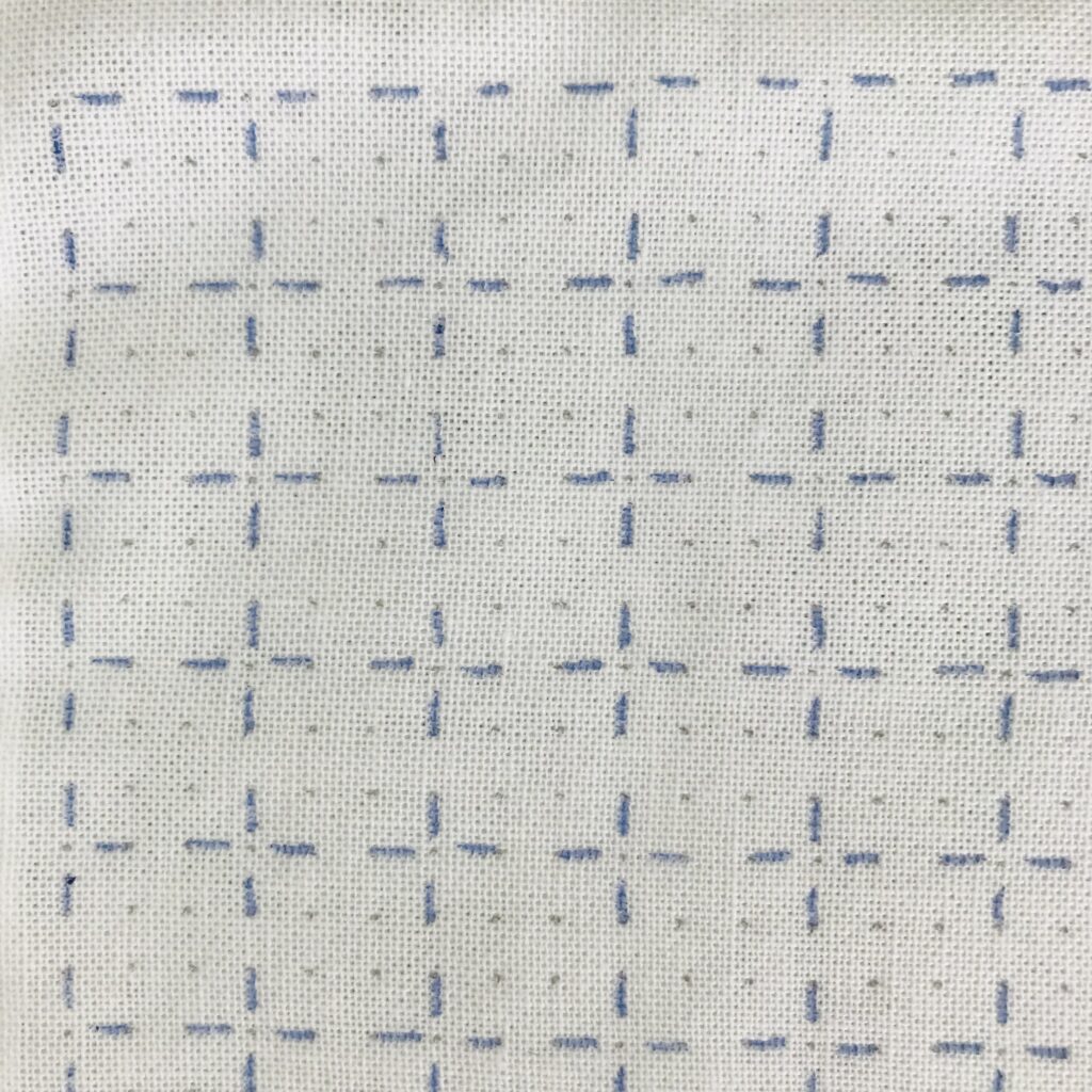 方眼刺しのマスをかいた画像