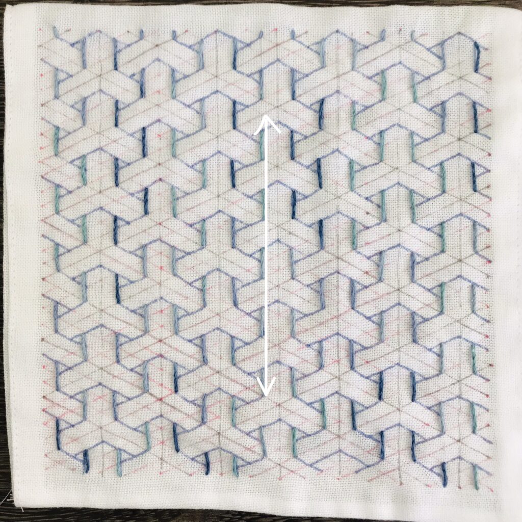 毘沙門亀甲の刺し方画像