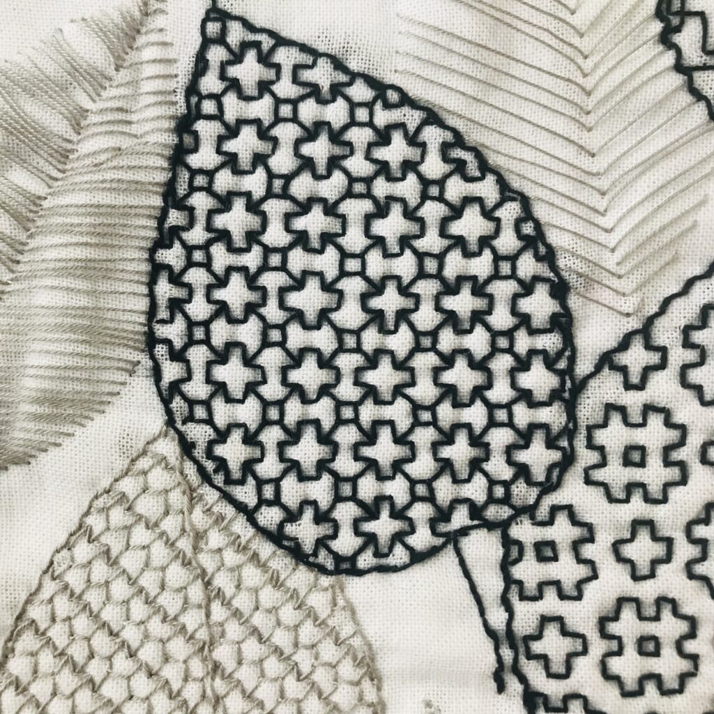 花十字の刺し子画像