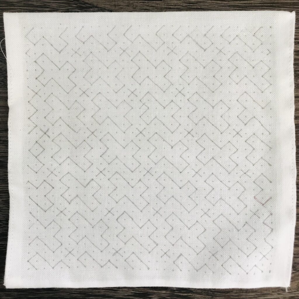 流し十字の下書き画像