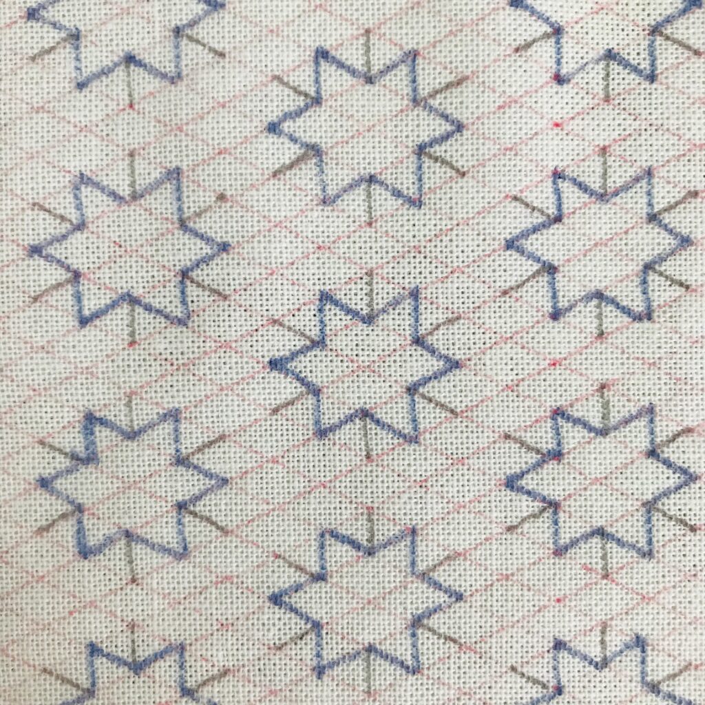 こんぺいとう図案の拡大画像