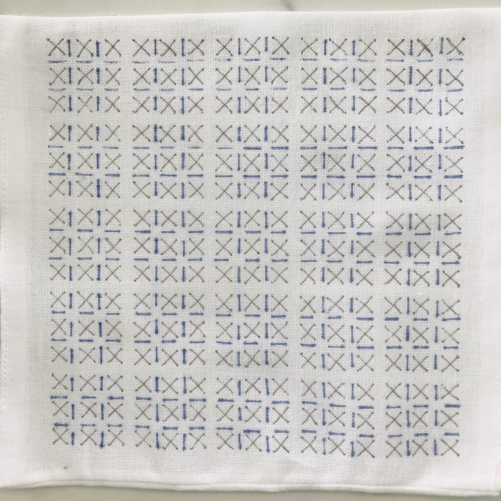 変わり米刺しの下書き画像