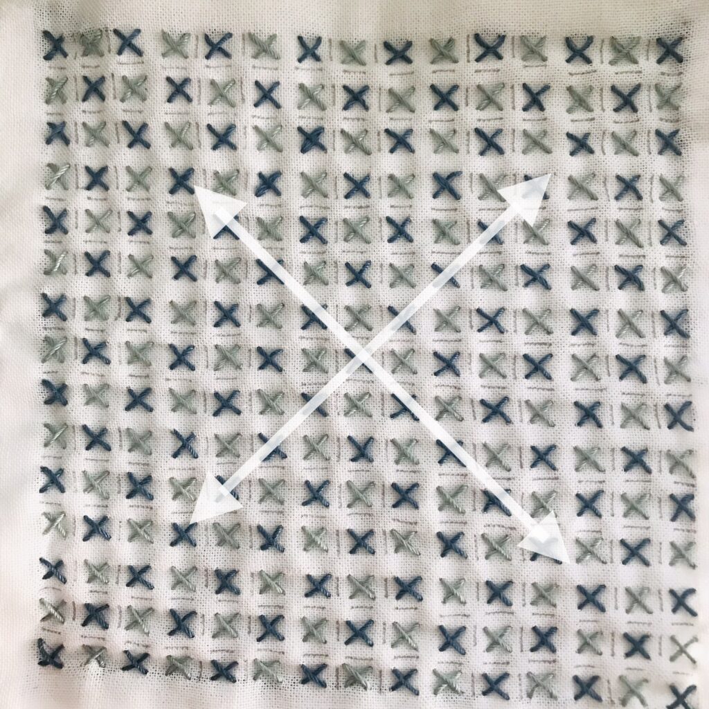 変わり米刺しの刺し方画像