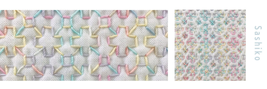 花十字の刺し子画像