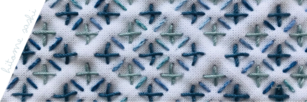 変わり米刺しの刺し子画像